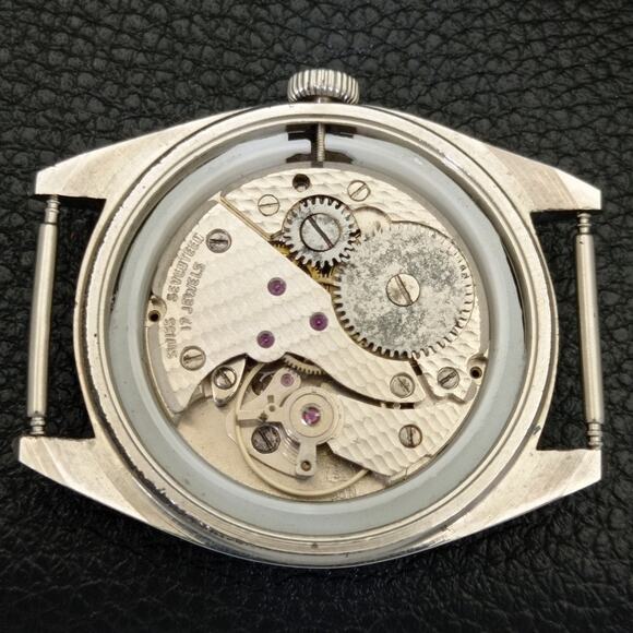 Vintage 1992 Fortis Manual Mens Silver Watch W/Nato Strap & Gold accents - Picture 9 of 9